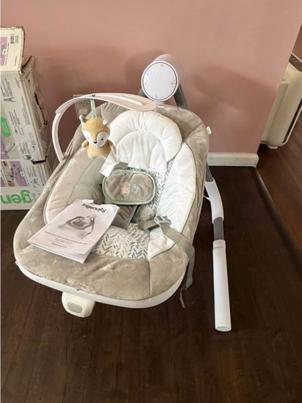 Ingenuity AnyWay Sway Portable Baby Swing Spruce NEW No Box Tested